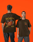 Halloween Special Evil Pumpkin Unisex T-Shirt (Oversized)
