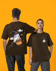 Cute Trick Or Treat Ghost Unisex T-Shirt (Oversized)
