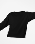 Brave Black Sweatshirt (Unisex) Pure Cotton 380 GSM Winter Wear