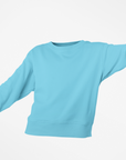 Ice Blue Sweatshirt (Unisex) Pure Cotton 380 GSM Winter Wear