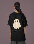 Cute First Halloween Ghost Unisex T-Shirt (Oversized)