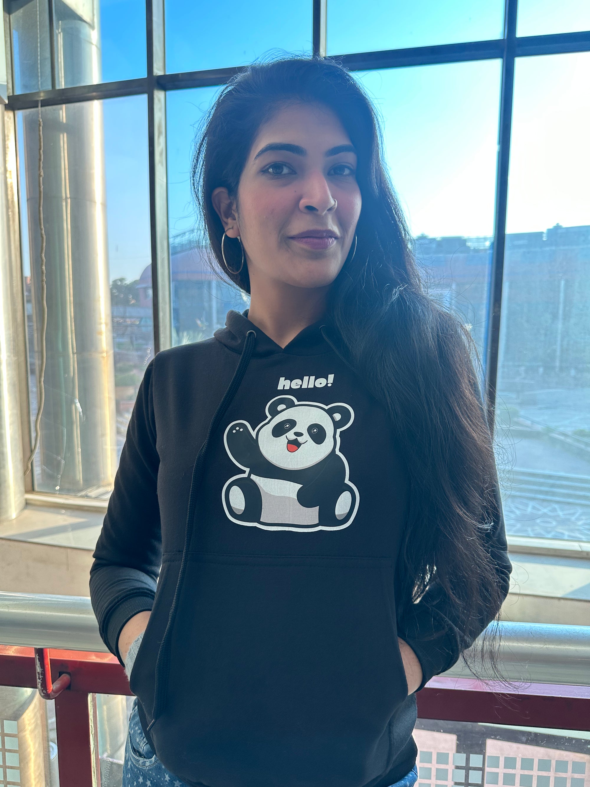 Hello Panda Women's Hoodie