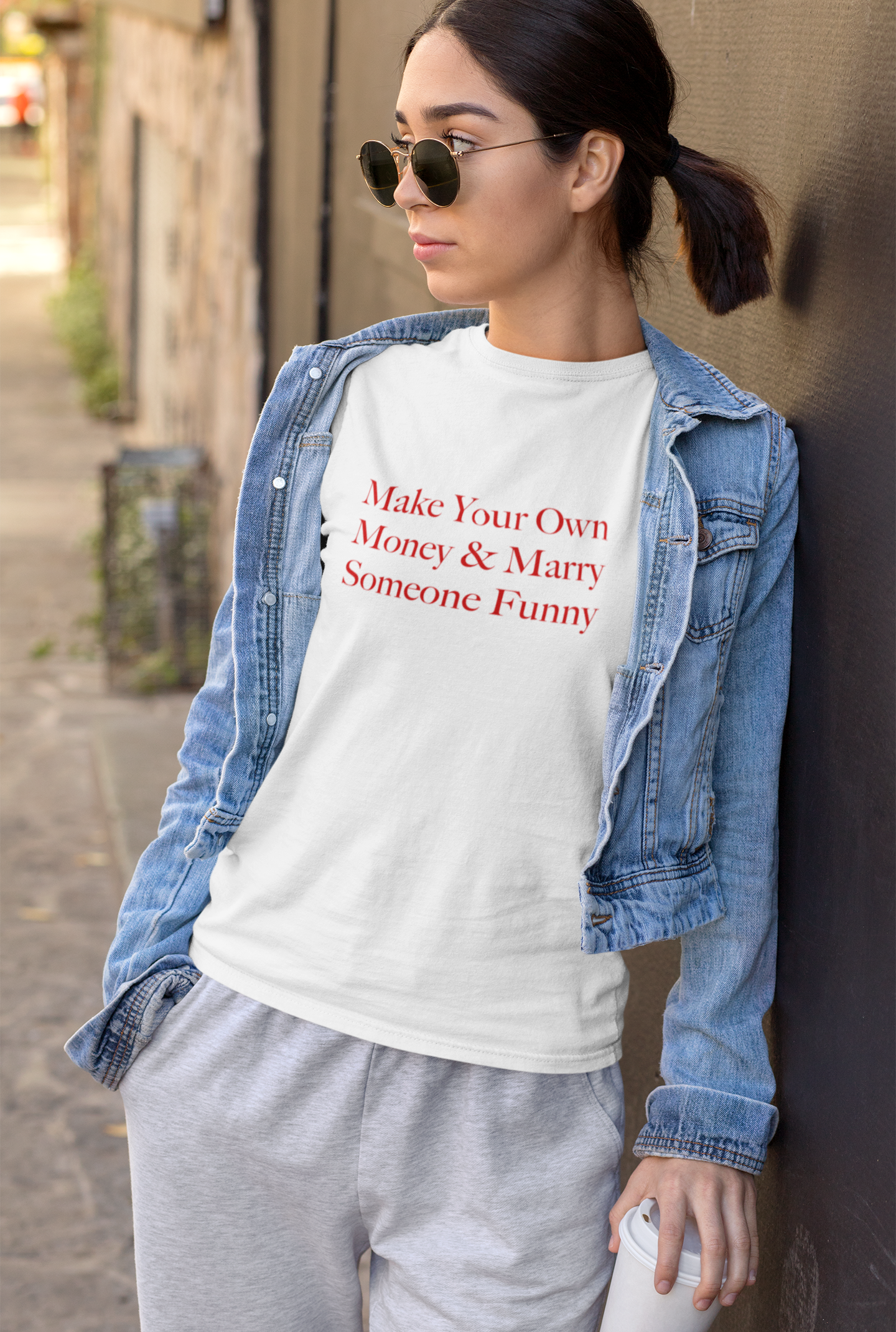 Make your own money Text T-Shirt