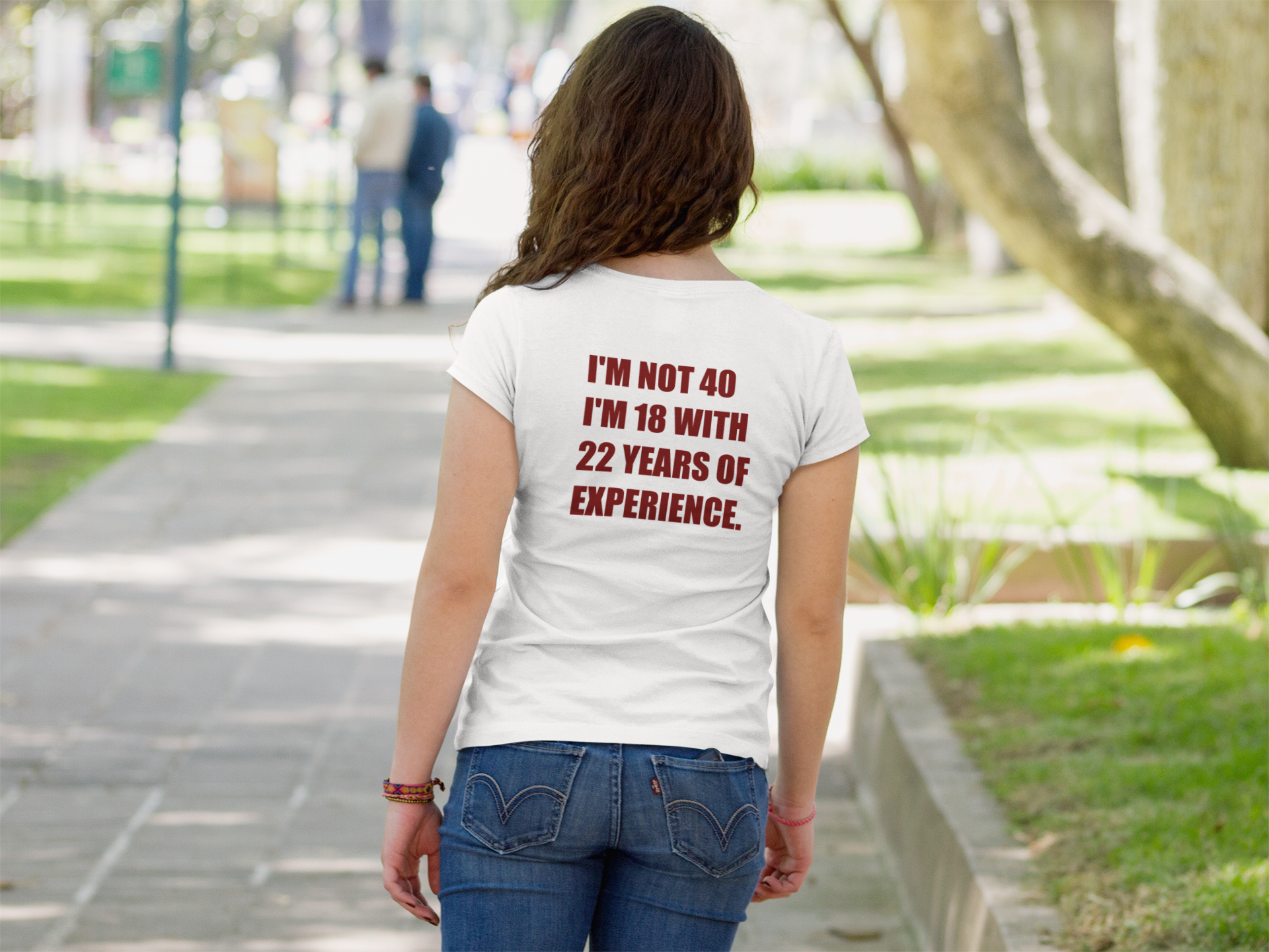 Not 40 Text T-Shirt