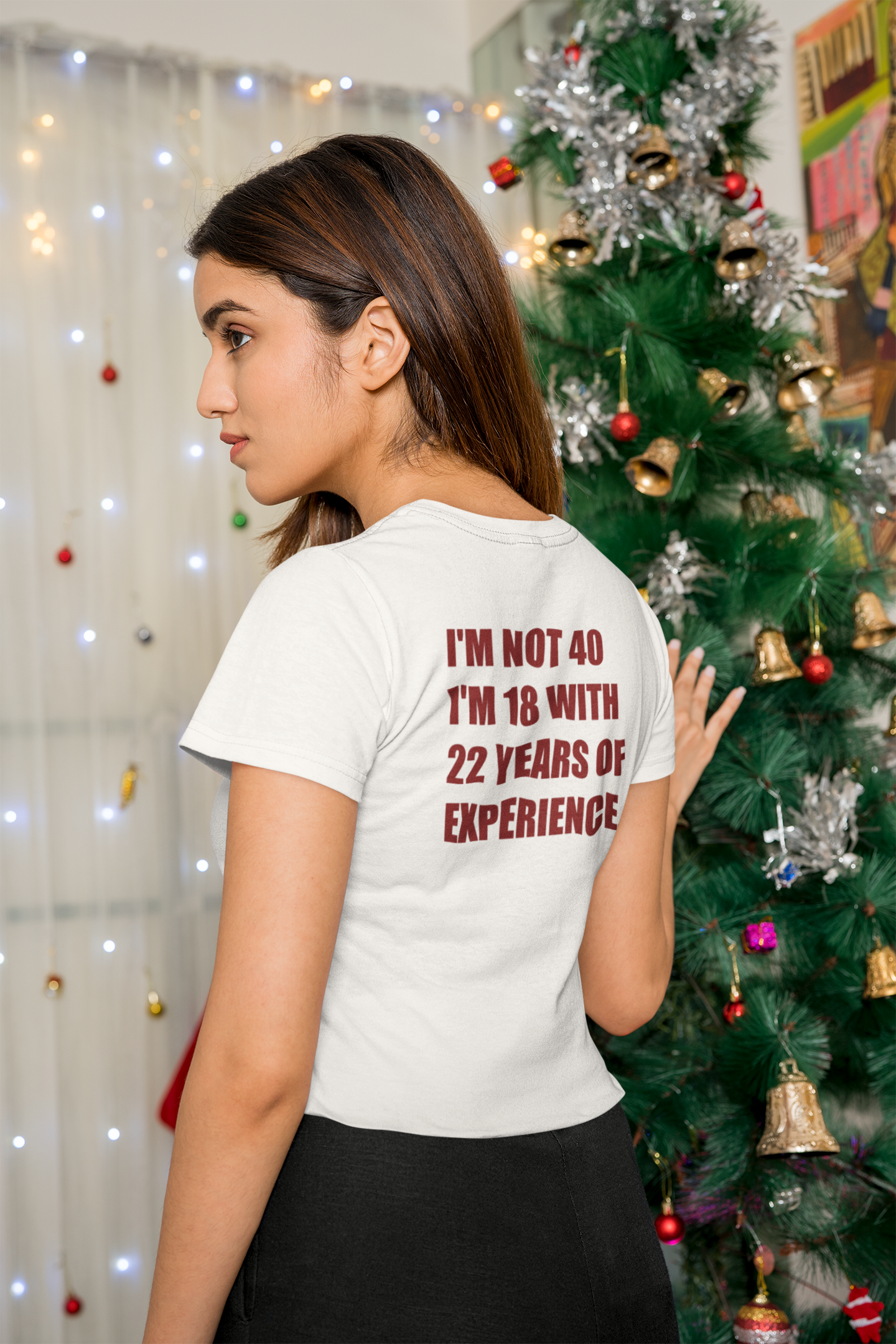 Not 40 Text T-Shirt