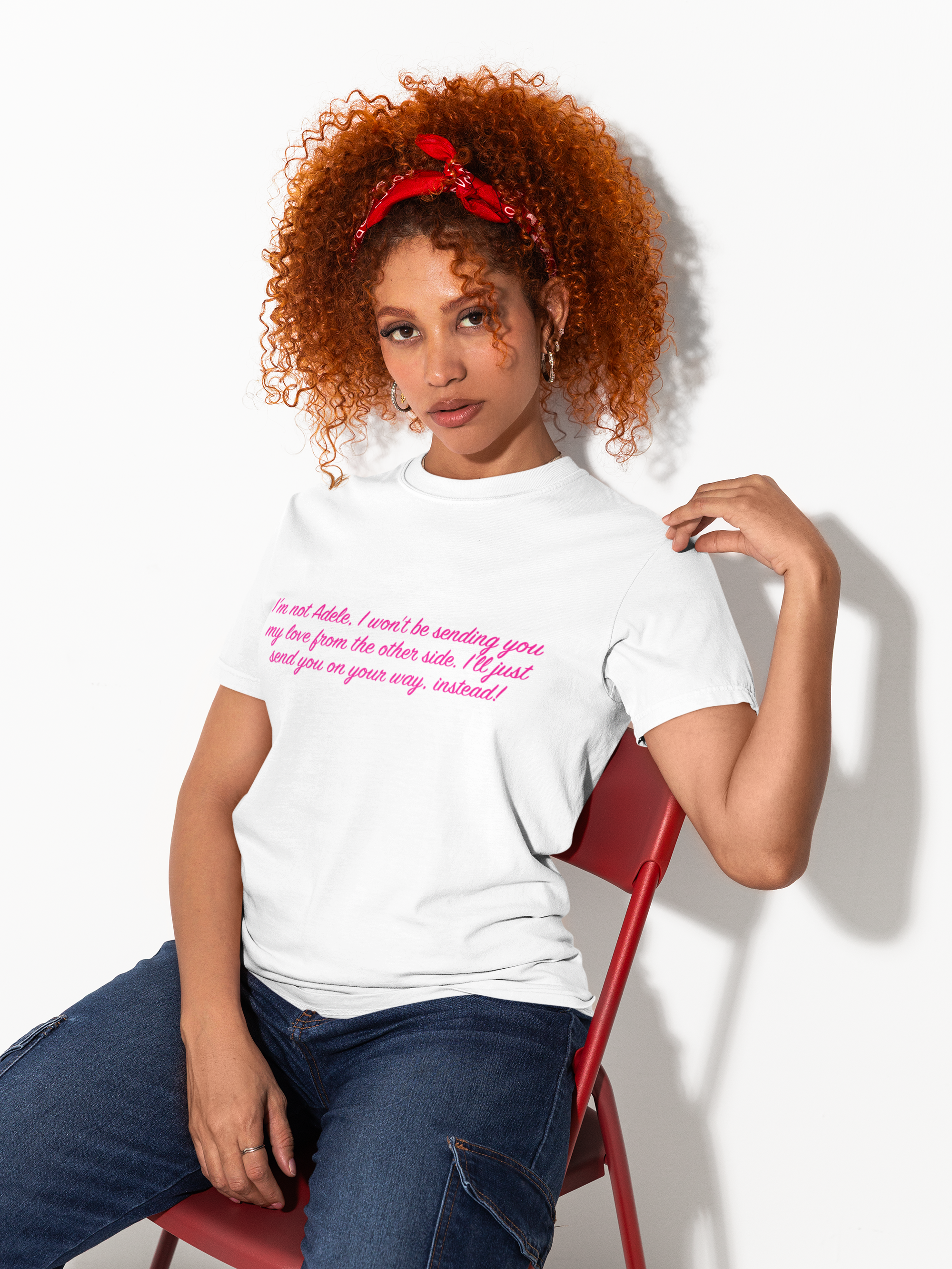 I'm not Adele Text Print (Regular) T-Shirt