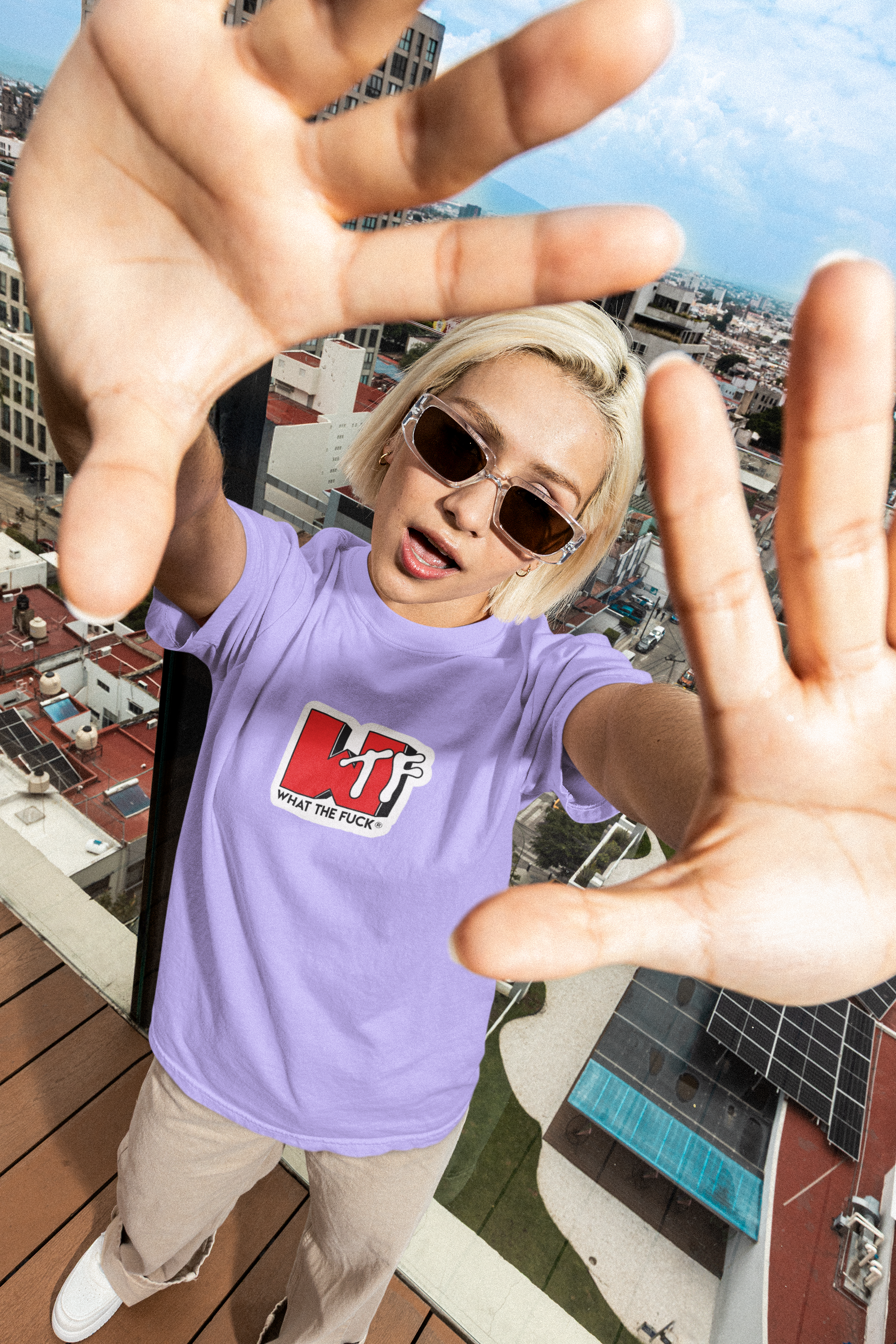 WTF Print Regular Fit Unisex T-Shirt