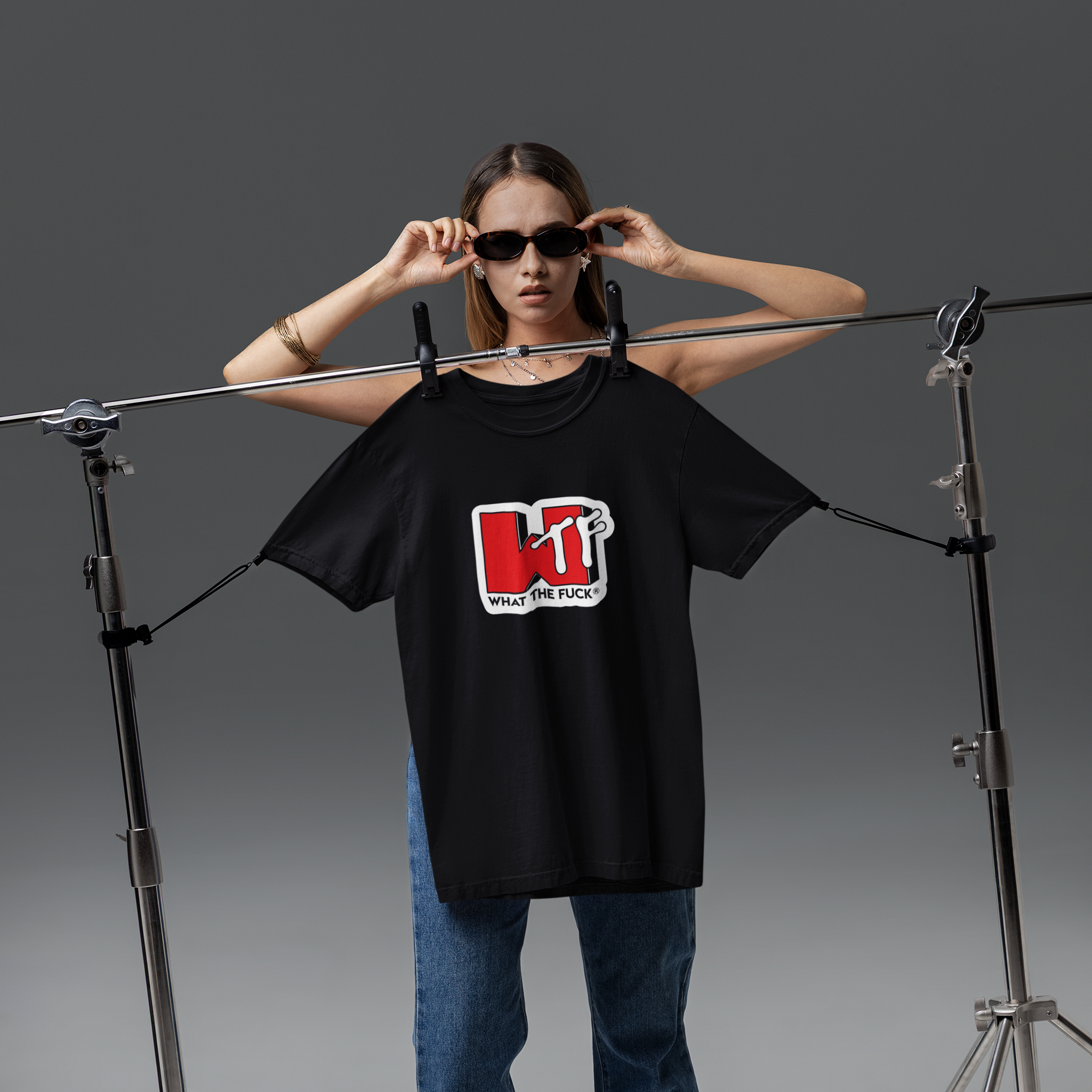 WTF Print Regular Fit Unisex T-Shirt