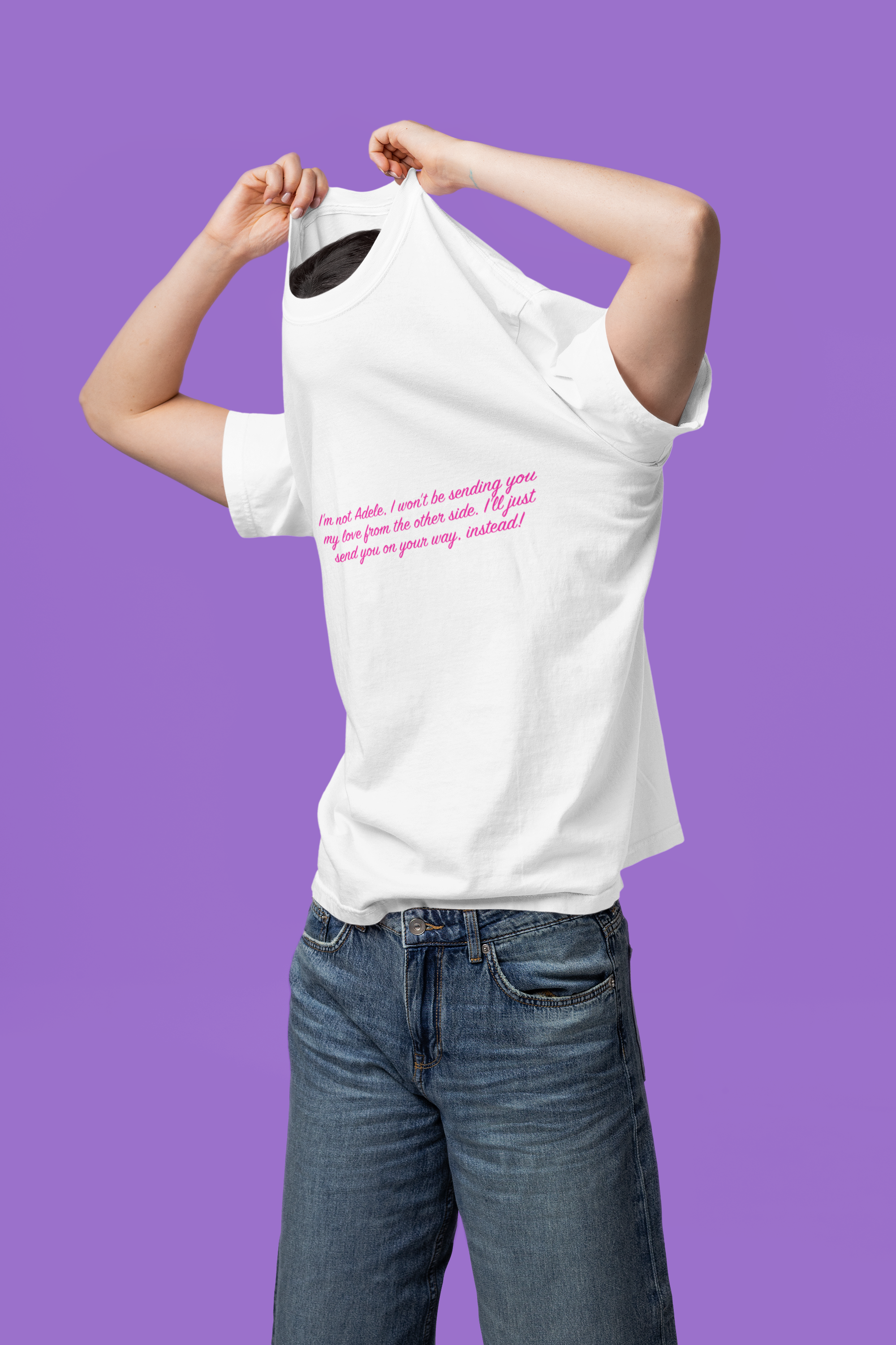 I'm not Adele Text Print (Regular) T-Shirt