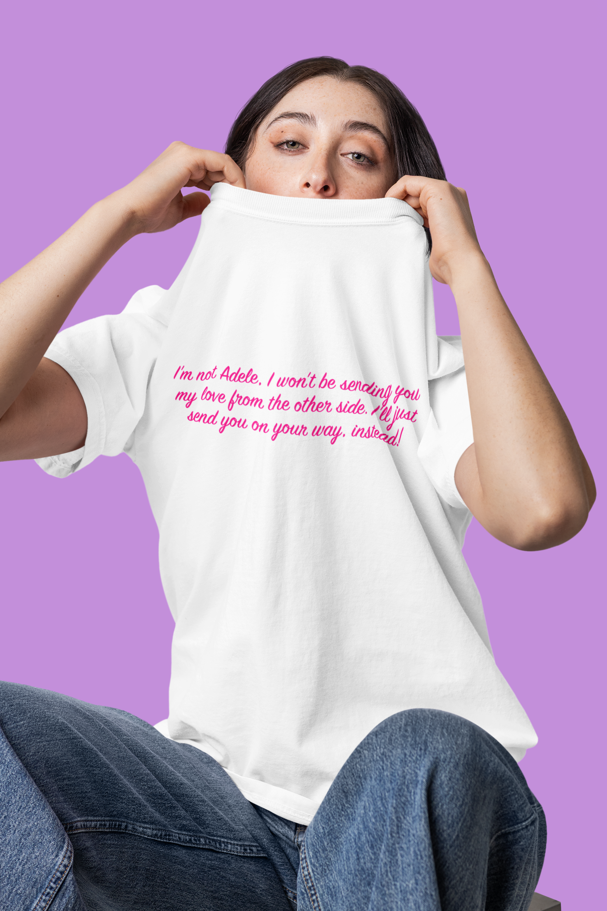 I'm not Adele Text Print (Regular) T-Shirt