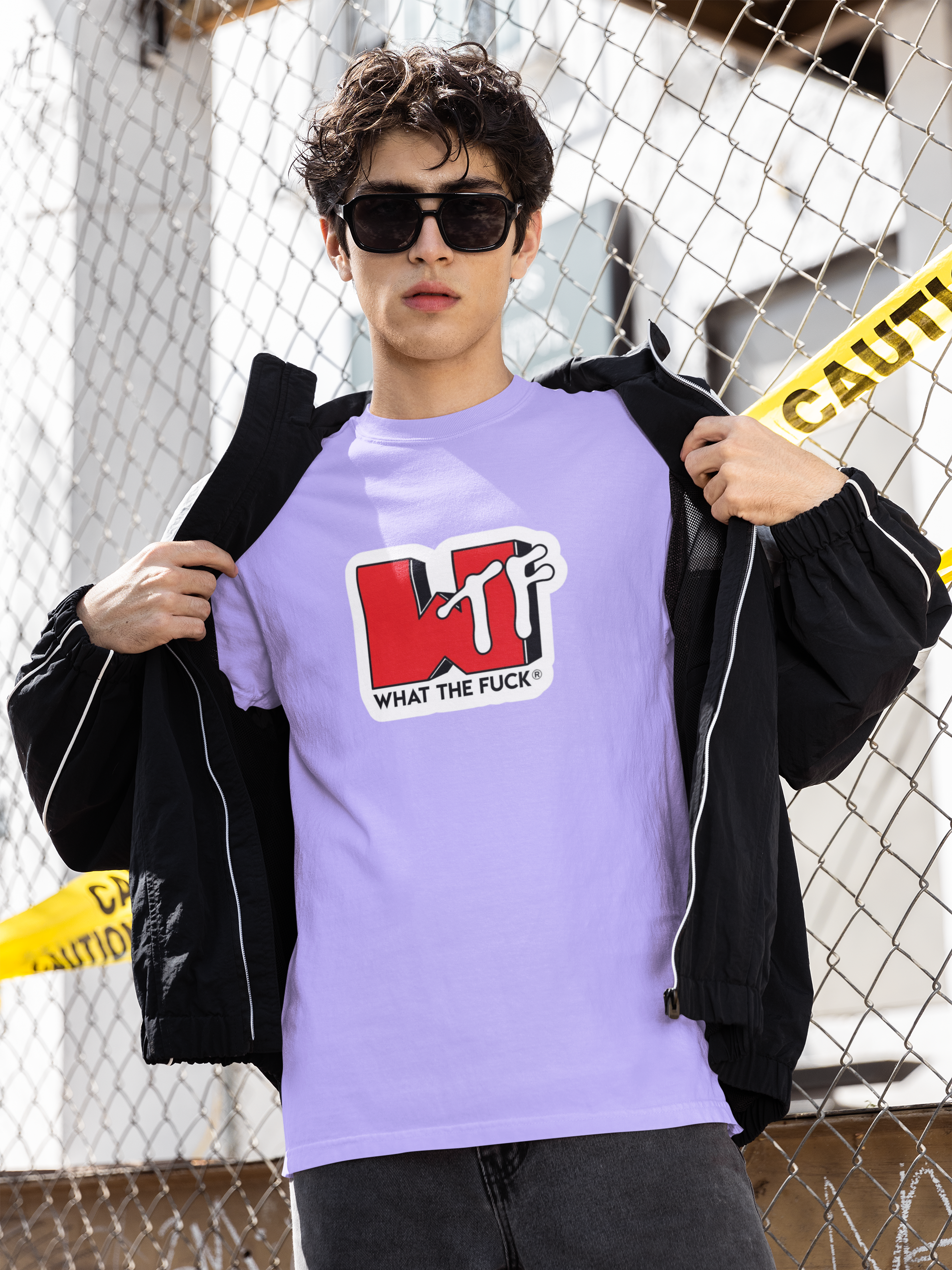 WTF Print Regular Fit Unisex T-Shirt