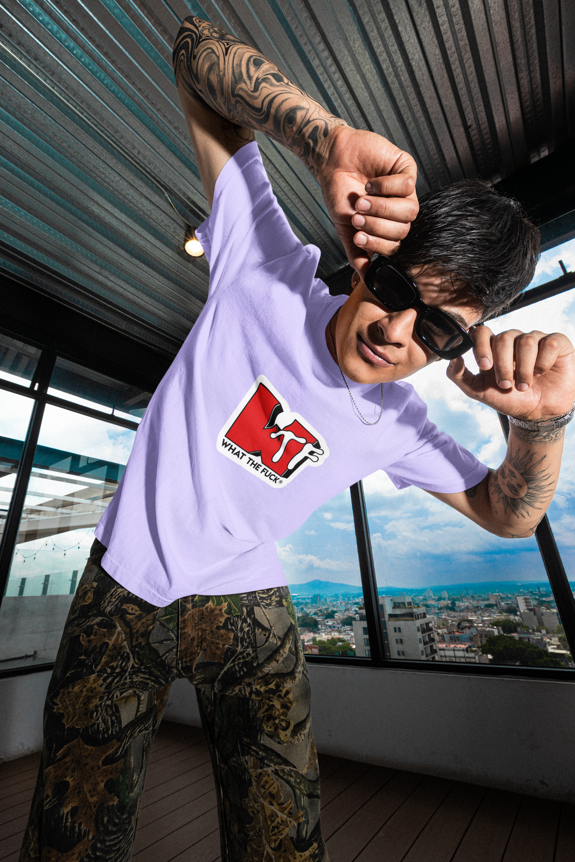 WTF Print Regular Fit Unisex T-Shirt