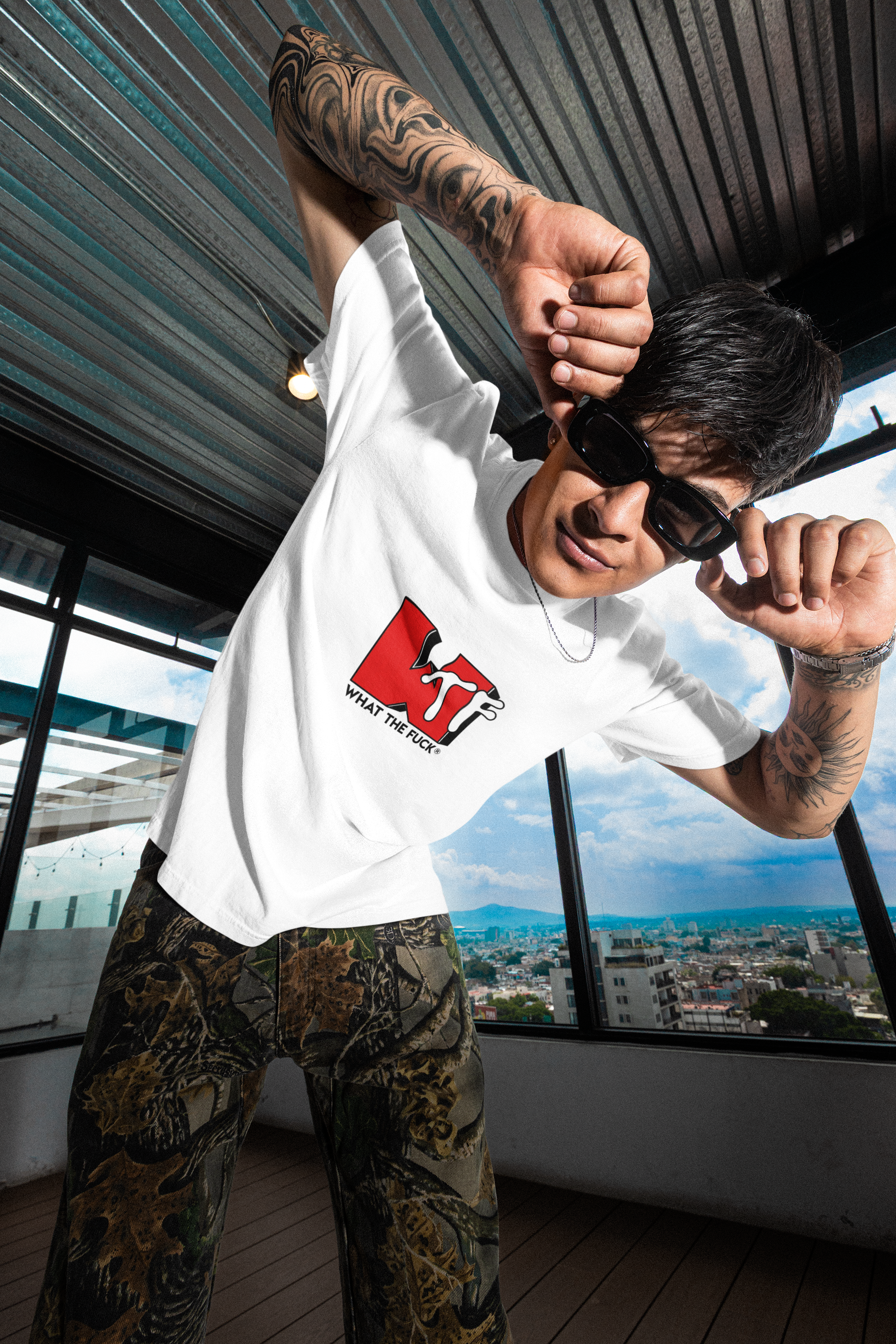 WTF Print Regular Fit Unisex T-Shirt