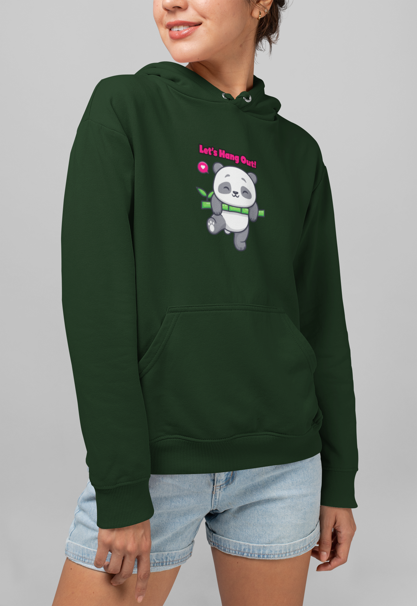 Let's Hangout Panda Women's Hoodie