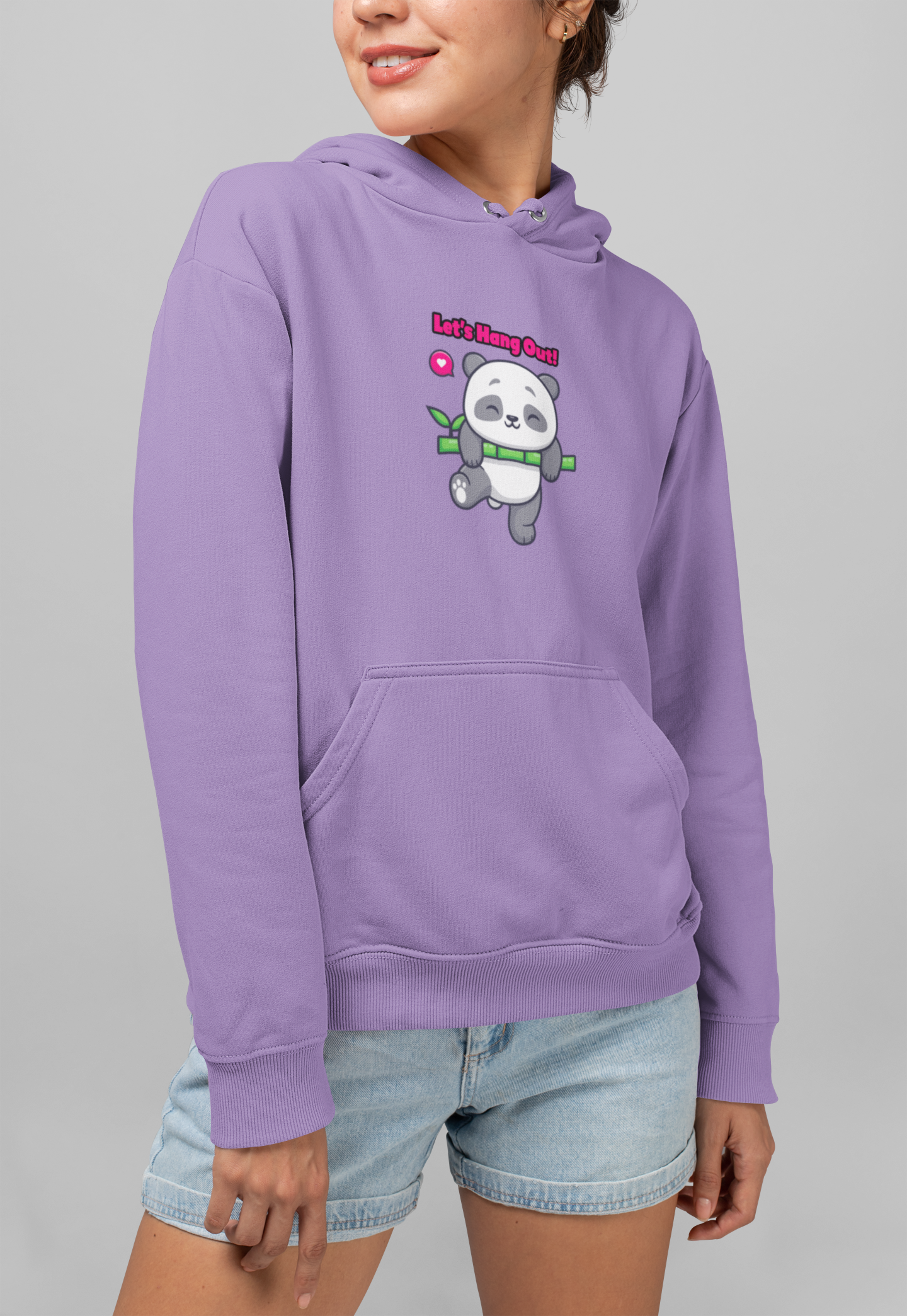 Let's Hangout Panda Women's Hoodie