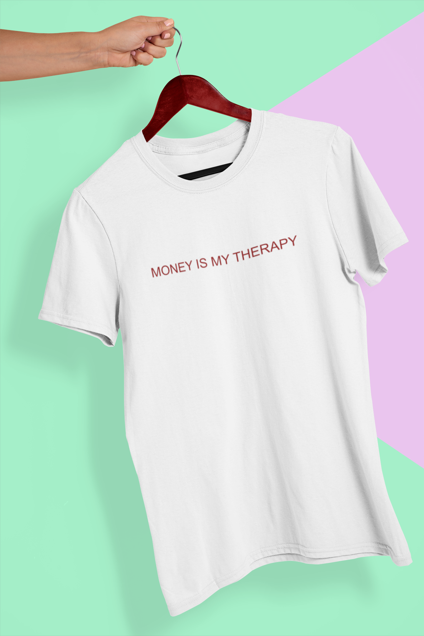 Money is my therapy Text T-Shirt